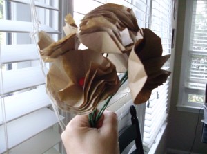 A bouquet of paper flowers!