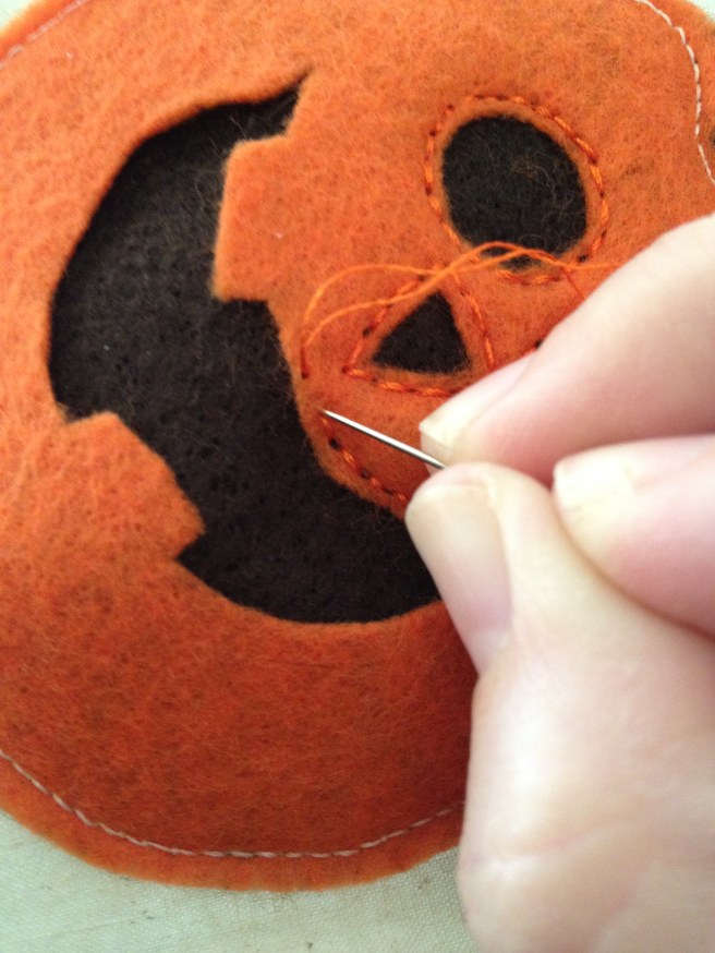 Pumpkins in a Row--Fisheyes and Magpies