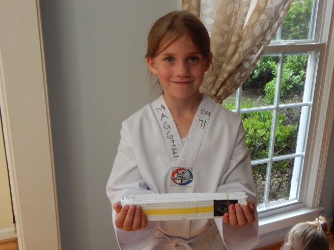 Maggie's high yellow belt